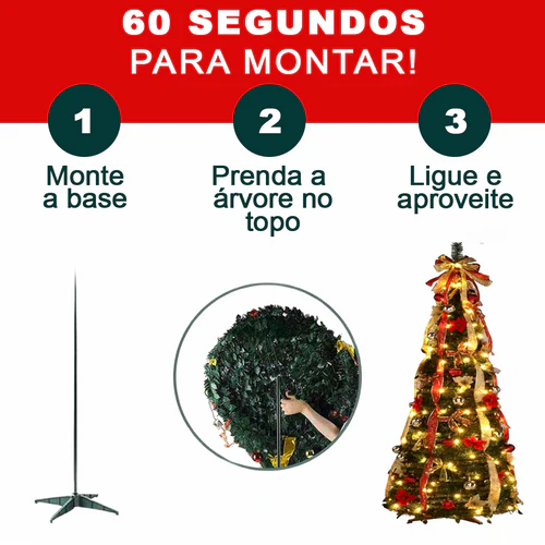 Árvore de Natal + BRINDE EXCLUSIVO DE BLACK FRIDAY