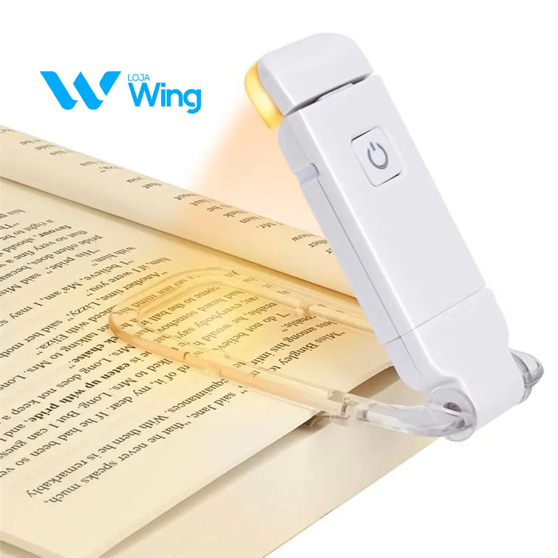 BookClip™ Luminária Portátil para Leitura Recarregável (LEVE 2 E ECONOMIZE)