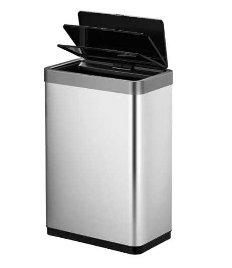 Lixeira Automática 50 Litros Inox Com Sensor Ecofly